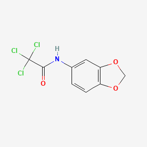 N-(2H-1,3-benzodioxol-5-yl)-2,2,2-trichloroacetamide