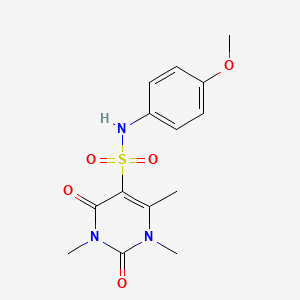 N-(4-methoxyphenyl)-1,3,4-trimethyl-2,6-dioxopyrimidine-5-sulfonamide