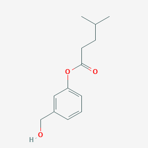 [3-(Hydroxymethyl)phenyl] 4-methylpentanoate
