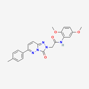 molecular formula C22H21N5O4 B2606137 N-(2,5-dimethoxyphenyl)-2-(3-oxo-6-(p-tolyl)-[1,2,4]triazolo[4,3-b]pyridazin-2(3H)-yl)acetamide CAS No. 1251589-19-1