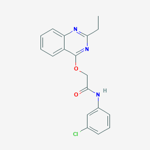 N-(3-fluorophenyl)-1-[3-(4-methylphenoxy)pyrazin-2-yl]piperidine-3-carboxamide