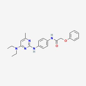 N-(4-{[4-(diethylamino)-6-methylpyrimidin-2-yl]amino}phenyl)-2-phenoxyacetamide