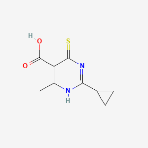 2-Cyclopropyl-4-mercapto-6-methylpyrimidine-5-carboxylic acid