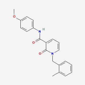 molecular formula C21H20N2O3 B2606172 N-(4-methoxyphenyl)-1-(2-methylbenzyl)-2-oxo-1,2-dihydropyridine-3-carboxamide CAS No. 946354-74-1
