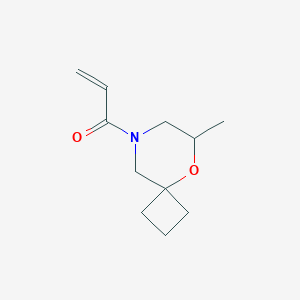 1-(6-Methyl-5-oxa-8-azaspiro[3.5]nonan-8-yl)prop-2-en-1-one