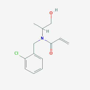 N-[(2-Chlorophenyl)methyl]-N-(1-hydroxypropan-2-yl)prop-2-enamide