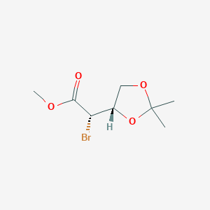 methyl (2S)-2-bromo-2-[(4S)-2,2-dimethyl-1,3-dioxolan-4-yl]acetate