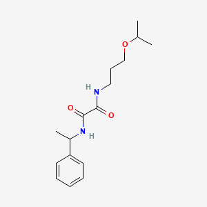 N-(1-phenylethyl)-N'-[3-(propan-2-yloxy)propyl]ethanediamide