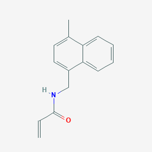 molecular formula C15H15NO B2606185 N-[(4-methylnaphthalen-1-yl)methyl]prop-2-enamide CAS No. 2094265-63-9