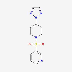 3-((4-(2H-1,2,3-triazol-2-yl)piperidin-1-yl)sulfonyl)pyridine