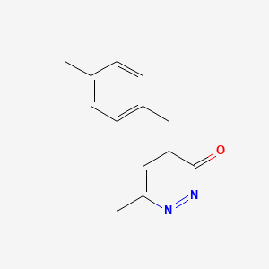 molecular formula C13H14N2O B2606205 6-Methyl-4-(4-methylbenzyl)-2,3-dihydropyridazin-3-one CAS No. 74819-18-4