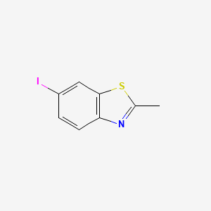 molecular formula C8H6INS B2606207 6-Iodo-2-methyl-1,3-benzothiazole CAS No. 68867-20-9; 6931-54-0