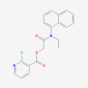 [2-[Ethyl(naphthalen-1-yl)amino]-2-oxoethyl] 2-chloropyridine-3-carboxylate