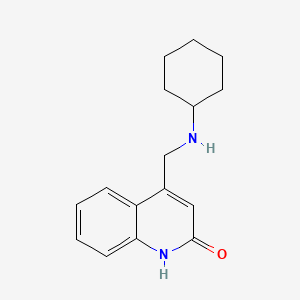 molecular formula C16H20N2O B2606214 4-环己基氨基甲基-1H-喹啉-2-酮 CAS No. 483284-99-7