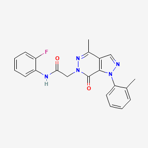 N-(2-fluorophenyl)-2-(4-methyl-7-oxo-1-(o-tolyl)-1H-pyrazolo[3,4-d]pyridazin-6(7H)-yl)acetamide