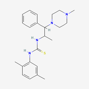 1-(2,5-Dimethylphenyl)-3-(1-(4-methylpiperazin-1-yl)-1-phenylpropan-2-yl)thiourea