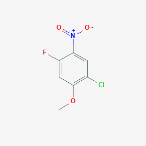 molecular formula C7H5ClFNO3 B2606245 1-Chloro-4-fluoro-2-methoxy-5-nitrobenzene CAS No. 932374-66-8