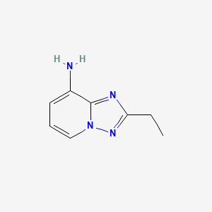 molecular formula C8H10N4 B2606259 2-乙基[1,2,4]三唑并[1,5-a]吡啶-8-胺 CAS No. 1340799-24-7