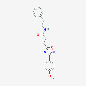 3-[3-(4-methoxyphenyl)-1,2,4-oxadiazol-5-yl]-N-(2-phenylethyl)propanamide