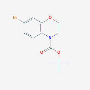 molecular formula C13H16BrNO3 B2606265 tert-Butyl 7-bromo-2H-benzo[b][1,4]oxazine-4(3H)-carboxylate CAS No. 1220039-59-7