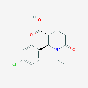 (2R,3R)-2-(4-chlorophenyl)-1-ethyl-6-oxopiperidine-3-carboxylic acid