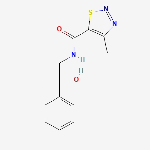 N-(2-hydroxy-2-phenylpropyl)-4-methyl-1,2,3-thiadiazole-5-carboxamide