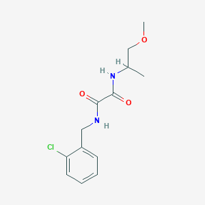 molecular formula C13H17ClN2O3 B2606281 N1-(2-chlorobenzyl)-N2-(1-methoxypropan-2-yl)oxalamide CAS No. 920197-98-4