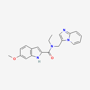 N-ethyl-N-(imidazo[1,2-a]pyridin-3-ylmethyl)-6-methoxy-1H-indole-2-carboxamide