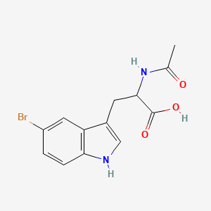 3-(5-bromo-1H-indol-3-yl)-2-acetamidopropanoic acid