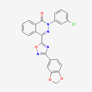 4-[3-(1,3-benzodioxol-5-yl)-1,2,4-oxadiazol-5-yl]-2-(3-chlorophenyl)phthalazin-1(2H)-one