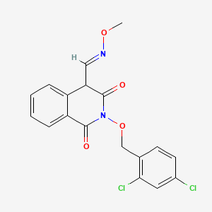 2-[(2,4-dichlorobenzyl)oxy]-1,3-dioxo-1,2,3,4-tetrahydro-4-isoquinolinecarbaldehyde O-methyloxime