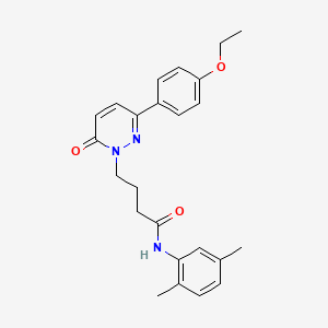 molecular formula C24H27N3O3 B2606316 N-(2,5-二甲基苯基)-4-(3-(4-乙氧基苯基)-6-氧代吡哒嗪-1(6H)-基)丁酰胺 CAS No. 946322-07-2