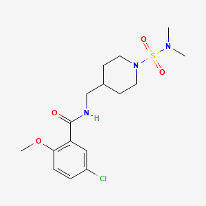 5-chloro-N-((1-(N,N-dimethylsulfamoyl)piperidin-4-yl)methyl)-2-methoxybenzamide