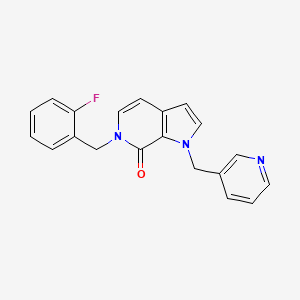 6-(2-fluorobenzyl)-1-(3-pyridylmethyl)-1,6-dihydro-7H-pyrrolo[2,3-c]pyridin-7-one