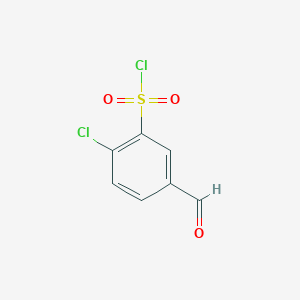 2-Chloro-5-formylbenzenesulfonic acid chloride