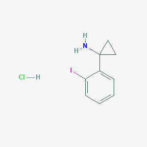 1-(2-Iodophenyl)cyclopropan-1-amine;hydrochloride