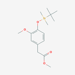 Methyl 2-[4-[tert-butyl(dimethyl)silyl]oxy-3-methoxyphenyl]acetate