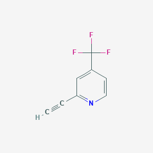 molecular formula C8H4F3N B2606370 2-Ethynyl-4-(trifluoromethyl)pyridine CAS No. 512197-90-9
