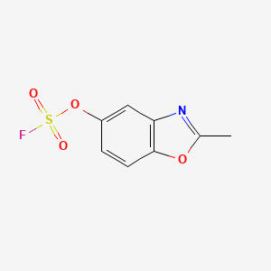 molecular formula C8H6FNO4S B2606372 5-Fluorosulfonyloxy-2-methyl-1,3-benzoxazole CAS No. 2411306-30-2