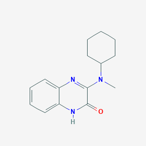 molecular formula C15H19N3O B2606375 3-[Cyclohexyl(methyl)amino]-1,2-dihydroquinoxalin-2-one CAS No. 731815-83-1