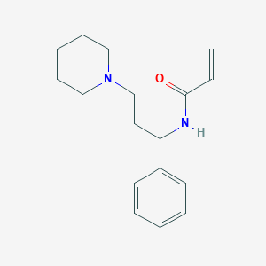 N-(1-Phenyl-3-piperidin-1-ylpropyl)prop-2-enamide