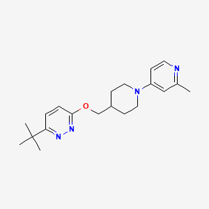 3-Tert-butyl-6-[[1-(2-methylpyridin-4-yl)piperidin-4-yl]methoxy]pyridazine