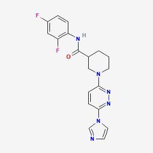 1-(6-(1H-imidazol-1-yl)pyridazin-3-yl)-N-(2,4-difluorophenyl)piperidine-3-carboxamide