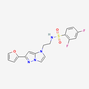 2,4-difluoro-N-(2-(6-(furan-2-yl)-1H-imidazo[1,2-b]pyrazol-1-yl)ethyl)benzenesulfonamide