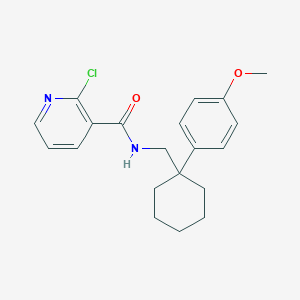 2-chloro-N-{[1-(4-methoxyphenyl)cyclohexyl]methyl}pyridine-3-carboxamide