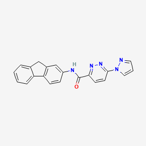 N-(9H-fluoren-2-yl)-6-(1H-pyrazol-1-yl)pyridazine-3-carboxamide