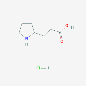3-(Pyrrolidin-2-yl)propanoic acid hydrochloride