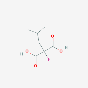 2-Fluoro-2-(2-methylpropyl)propanedioic acid