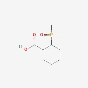 molecular formula C9H17O3P B2606474 2-二甲基磷酰基环己烷-1-羧酸 CAS No. 2384012-96-6