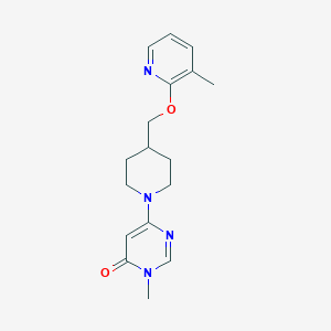 molecular formula C17H22N4O2 B2606485 3-甲基-6-(4-{[(3-甲基吡啶-2-基)氧基]甲基}哌啶-1-基)-3,4-二氢嘧啶-4-酮 CAS No. 2199509-58-3